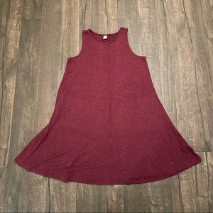 Burgundy Sleeveless Dress | Old Navy